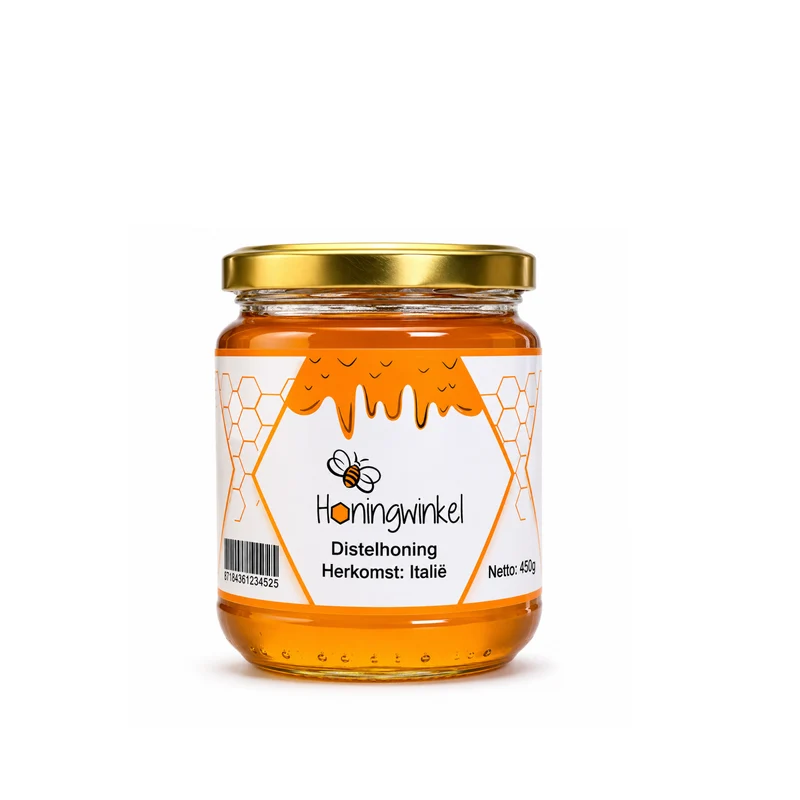 Distelhoning 450g Italië Honingwinkel (vloeibaar)