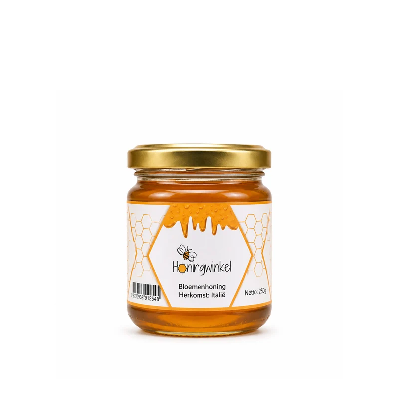 Bloemenhoning 250g Italië Honingwinkel (vloeibaar)