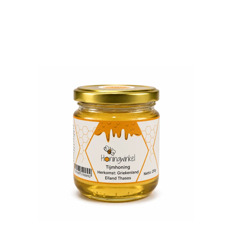 Tijmhoning 250g Griekenland Honingwinkel (vloeibaar)
