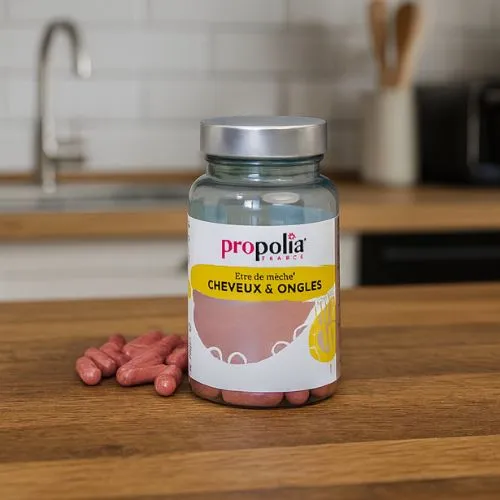 Capsules voor Haar en Nagels met Bijenpollen – Voedingssupplement
