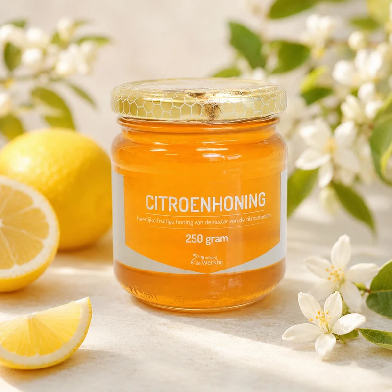 Citroenhoning – Frisse Bloemenhoning van Citrusbloesem