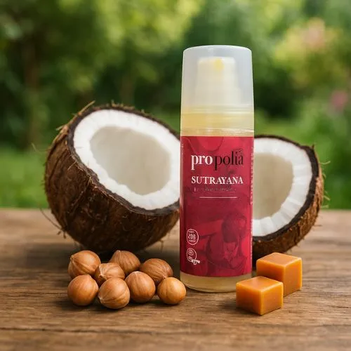 Massagebalsem Sutrāyana met Propolis – Zoet Geurende Massagebalsem | Propolia