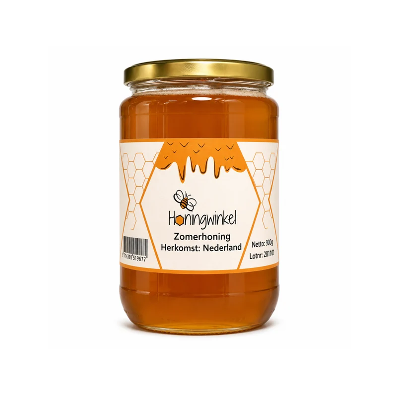 Zomerhoning 900g Nederland Honingwinkel (vloeibaar)