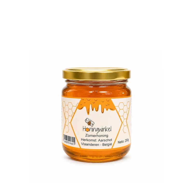 Zomerhoning 250g België Honingwinkel (vloeibaar)