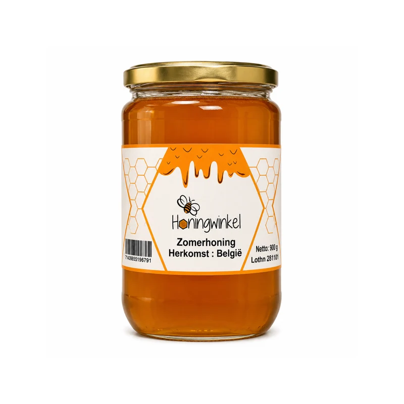 Zomerhoning 900g België Honingwinkel (vloeibaar)