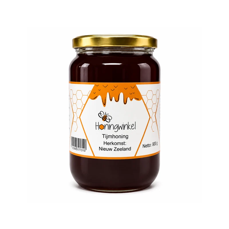 Tijmhoning 900g Nieuw-Zeeland Honingwinkel (vloeibaar)
