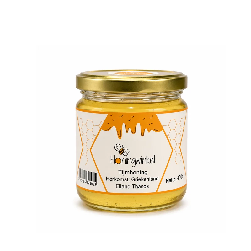 Tijmhoning 450g Griekenland Honingwinkel (vloeibaar)
