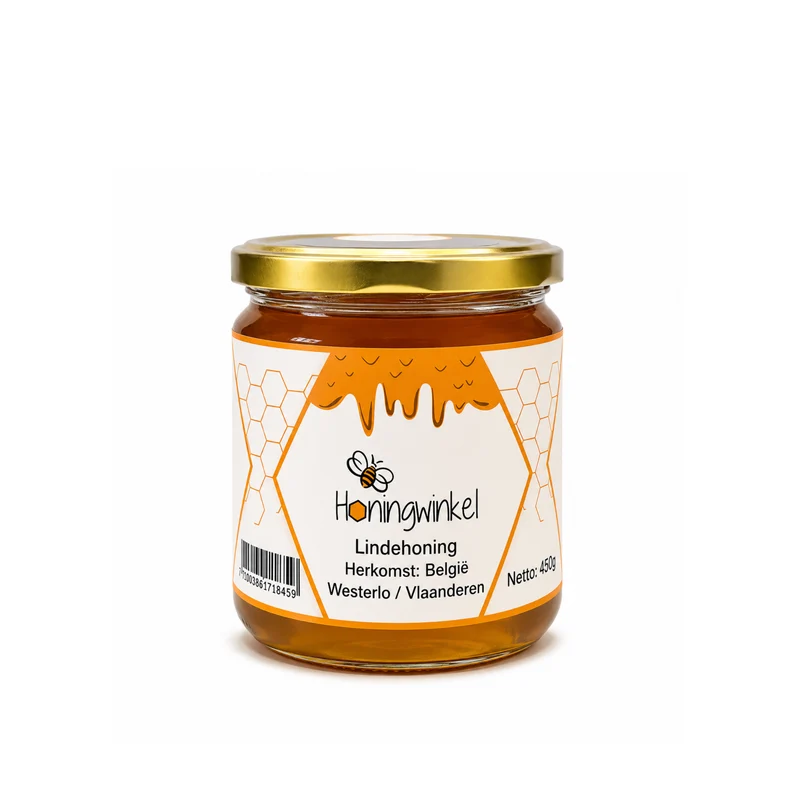 Lindehoning 450g België Honingwinkel (vloeibaar)