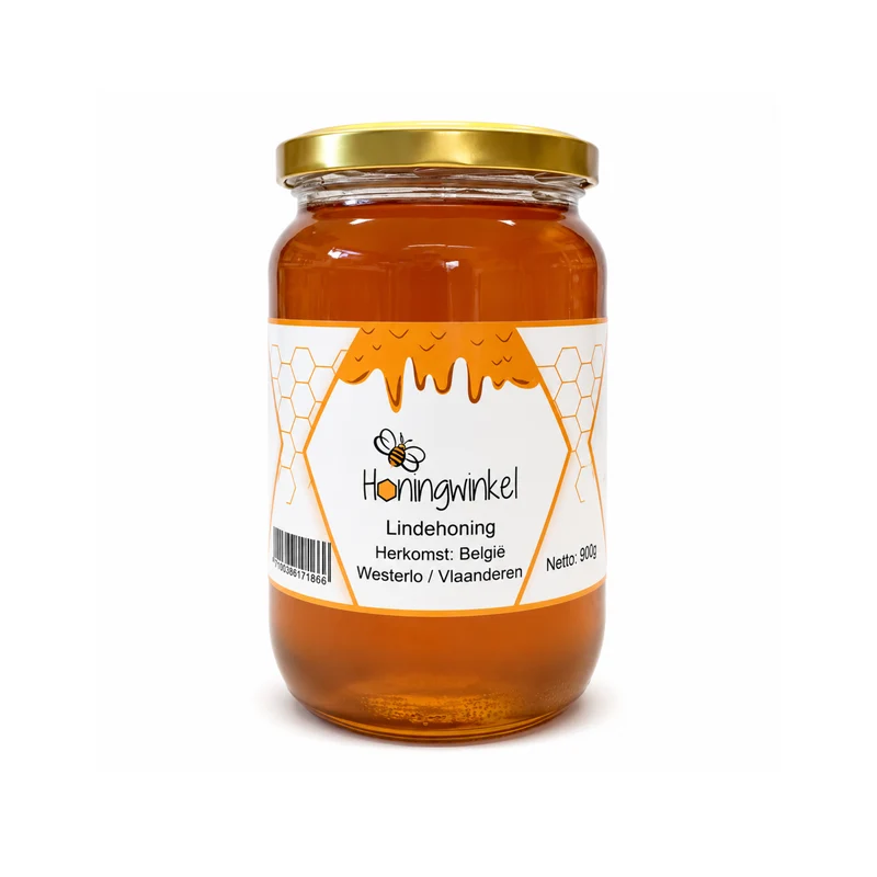 Lindehoning 900g België Honingwinkel (vloeibaar)