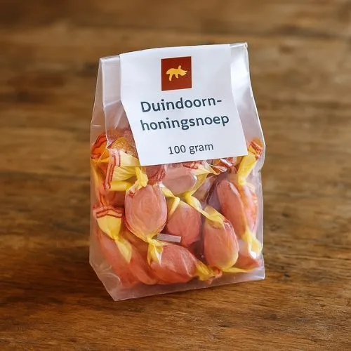 Duindoorn Honingsnoep met Vitamine C – Fruitige Honingsnoepjes met Zachte Honingkern