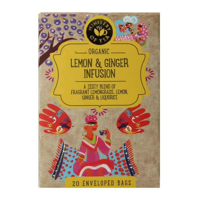Ministry Of Tea Lemon & ginger bio 20 zakjes