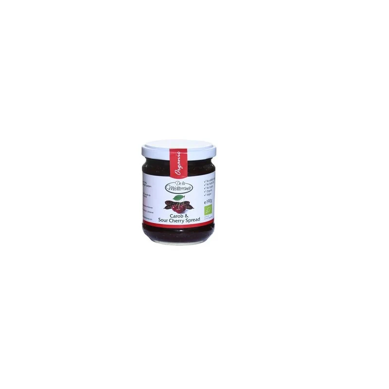 De La Mediterranee Carobe En Zure Kersenpasta 190 gram