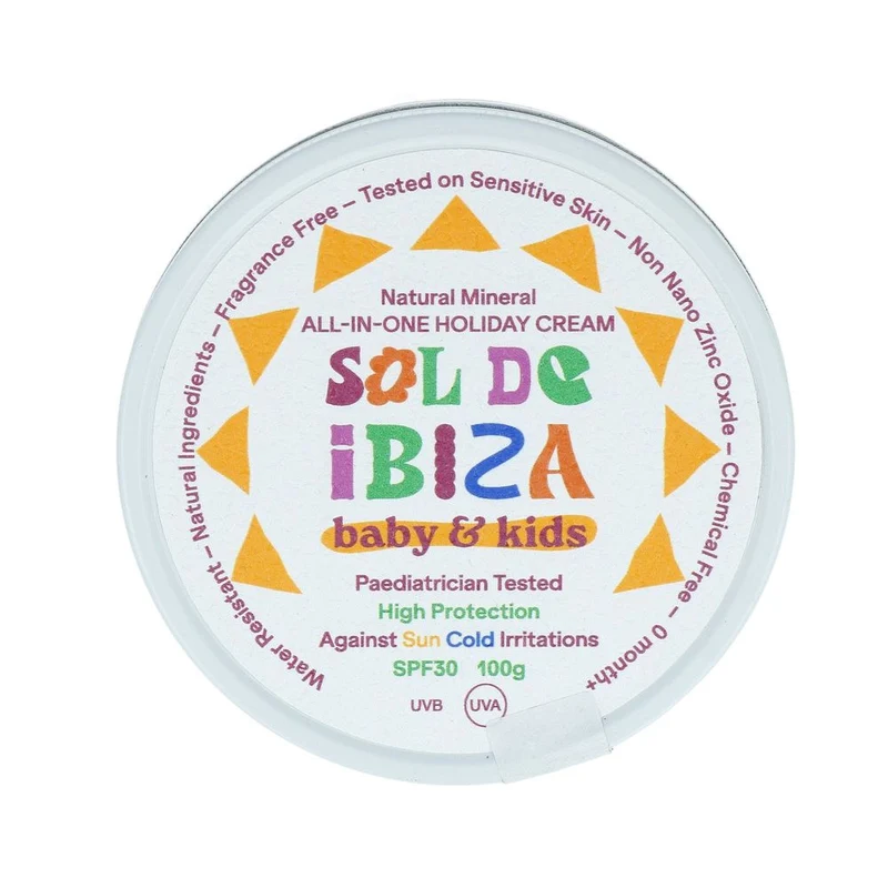 Sol de Ibiza Baby & Kids Alles-in-een Beschermende Crème Spf 30 100 gram