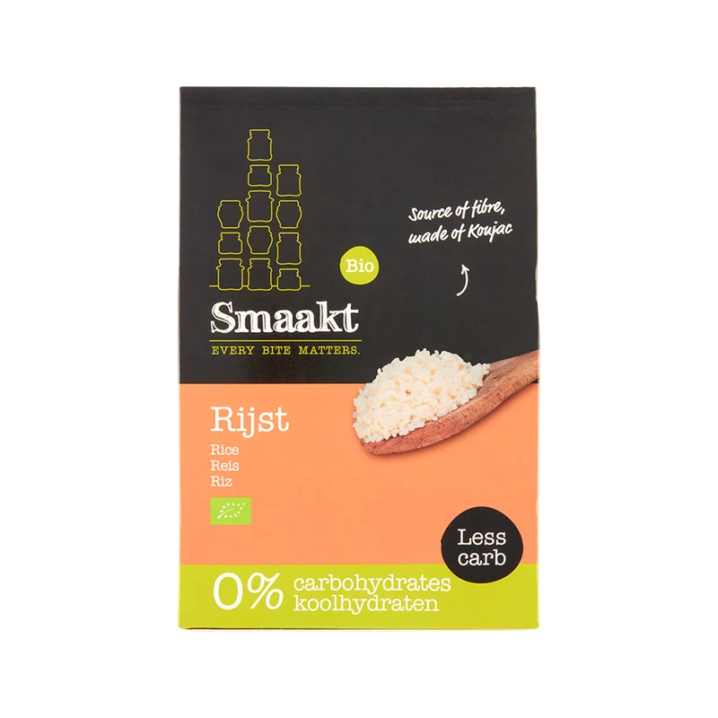 Smaakt Less Carb Konjac Rijst Bio 270 gram