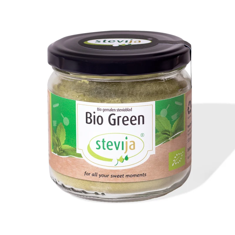 Stevija BIO Green Gemalen Steviablad 100 gram