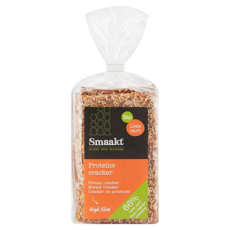 Smaakt Less Carb Proteïne Crackers 200 gram