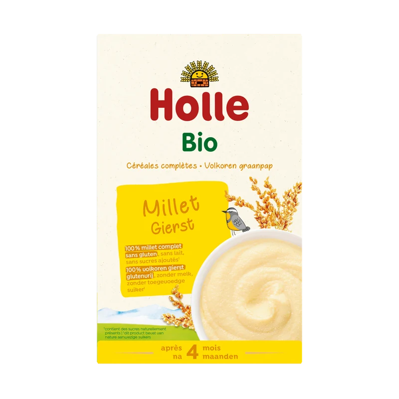 Holle Bio Volkoren graanpap gierst 250 gram