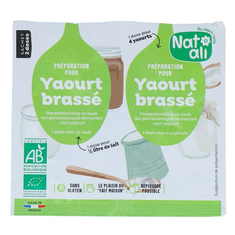 Nat-Ali Ferment voor Yoghurt 12 gram