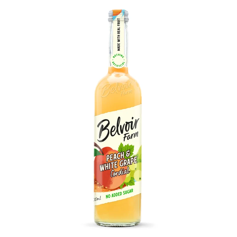 Belvoir No added Sugar Peach & White Grape Cordial