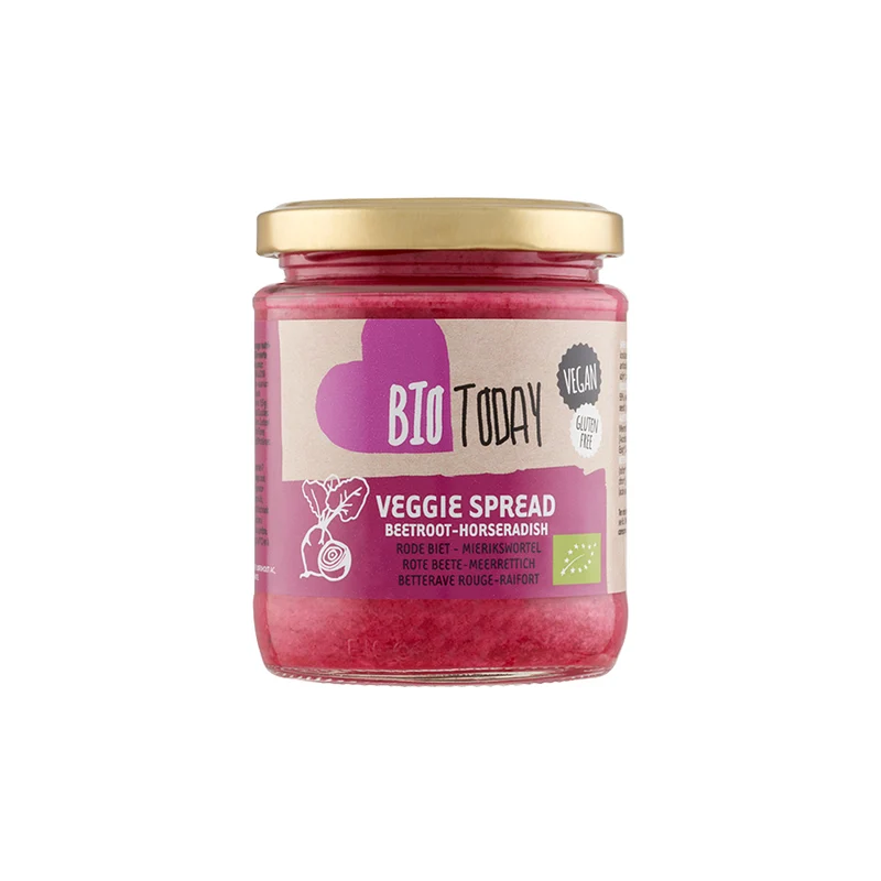 Biotoday Veggie Spread Rode Biet & Mierikswortel Bio 235 gram