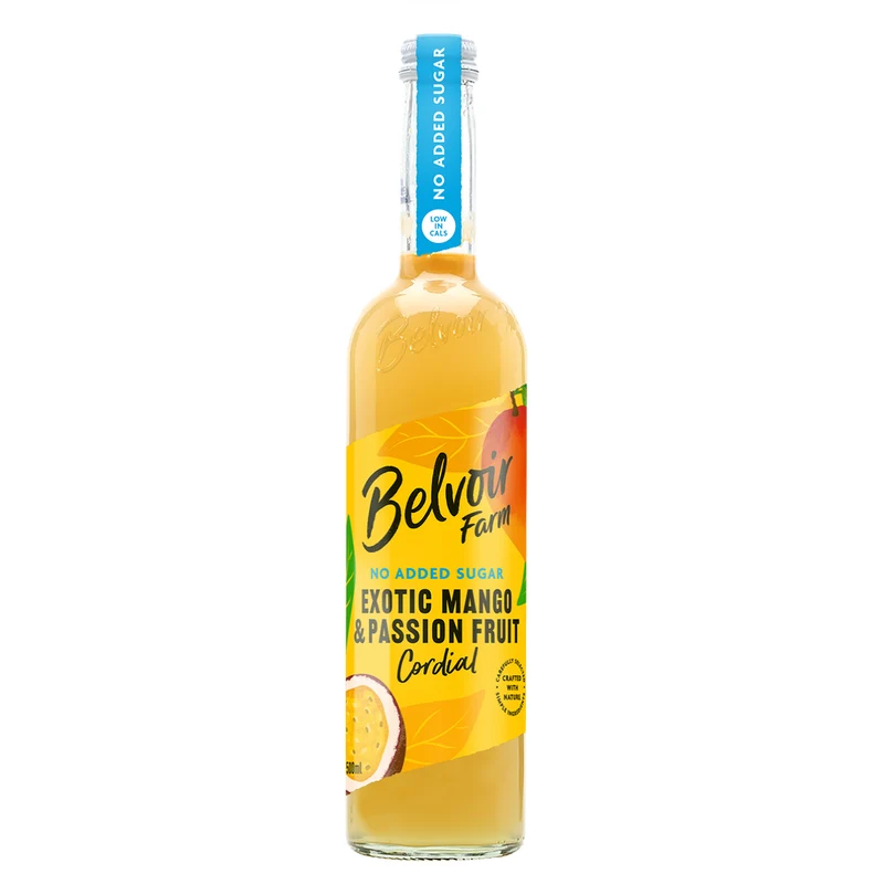Belvoir Fruit Farms Mango & Passievrucht Siroop 500 ml