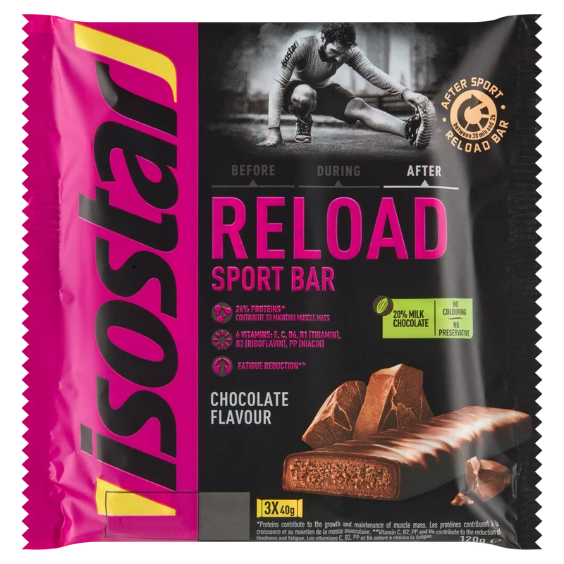 Isostar Reload sport bar 3 pack 3 stuks