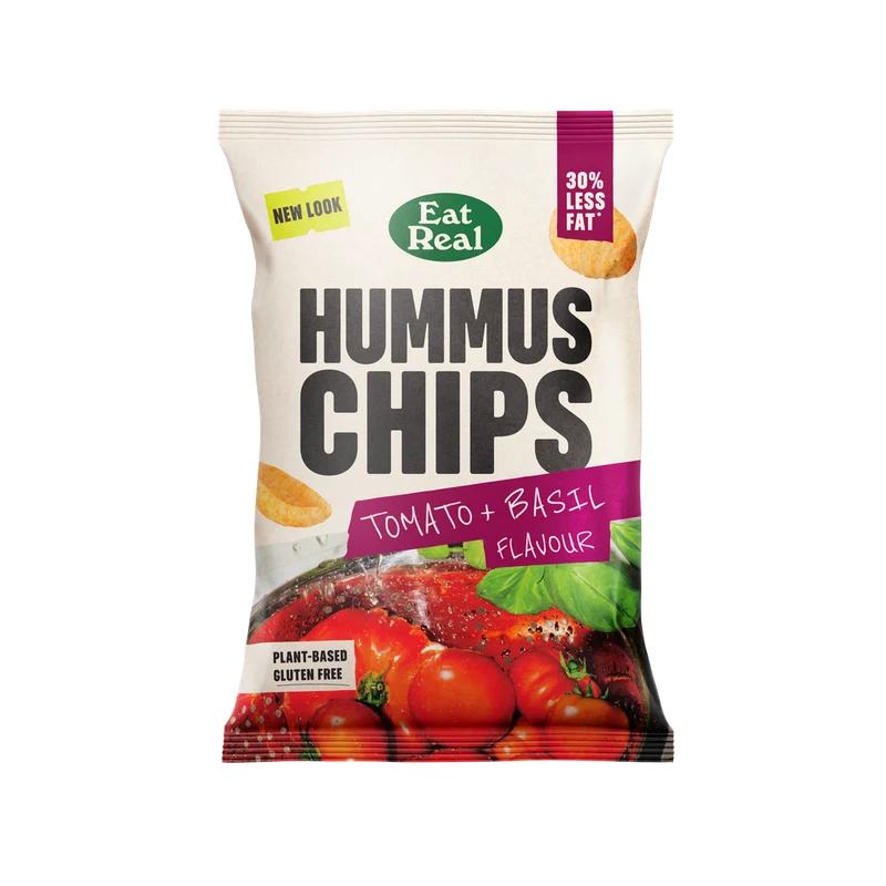 Eat Real Hummus Chips Tomato & Basil 110 gram