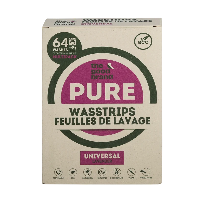 The Good Brand Wasstrips Lavendel 64 stuks
