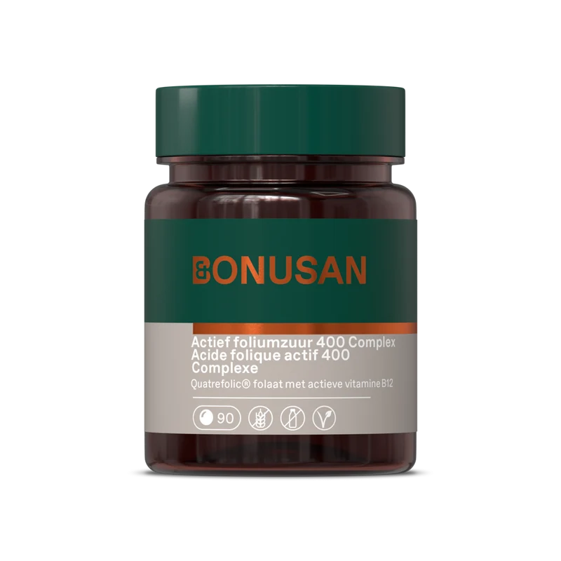 Bonusan Actief Foliumzuur 400 Mcg Plus BE 90 tabletten