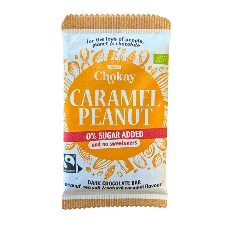 Chokay Dark Caramel Peanut Bio 70 gram