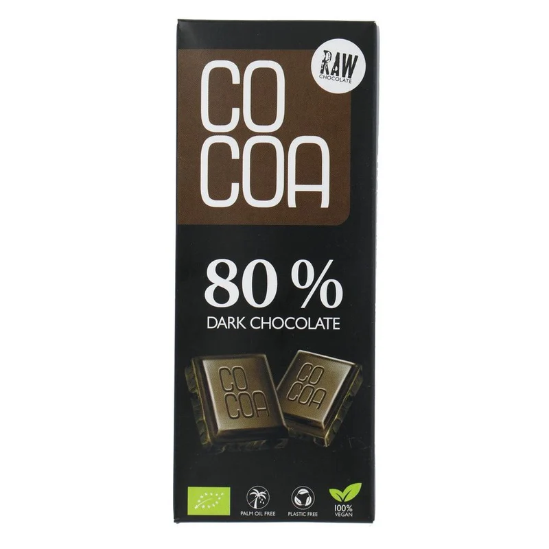 Cocoa Biologische Pure Chocolade Reep 80% 40 gram