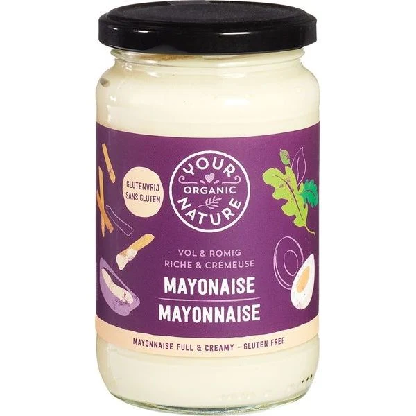 Your Organic Nature Mayonaise vol & romig 370 ml