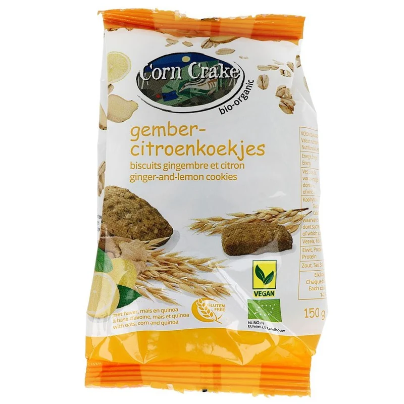 Corn Crake Gember Citroen Koekjes 150 gram
