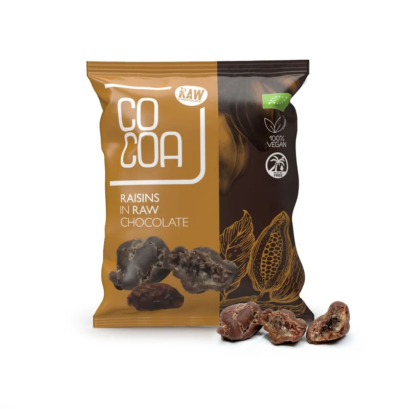 Cocoa Rozijnen met Pure Chocolade RAW 70 gram