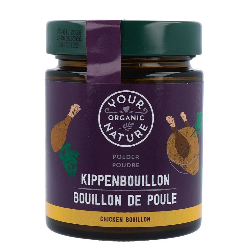 Your Organic Nature Heldere Kippenbouillonpoeder Zonder Gist