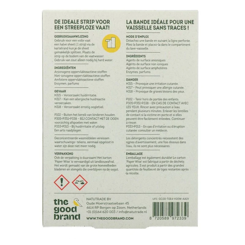 The Good Brand Vaatwasstrips lemon