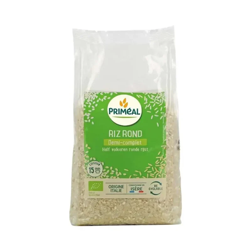 Primeal Halfvolkoren ronde rijst 1 kg