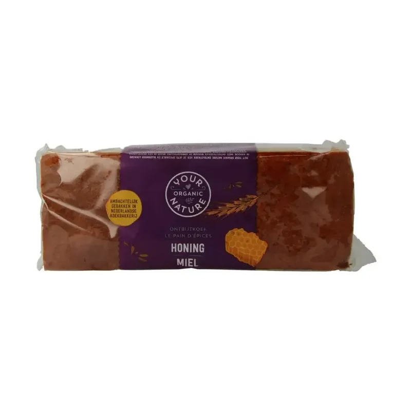 Your Organic Nature Ontbijtkoek honing - rogge biologisch 400 gram