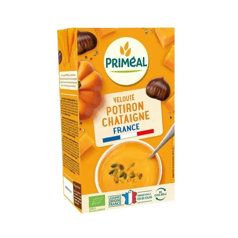 Primeal Veloute gebonden soep pompoen kastanje