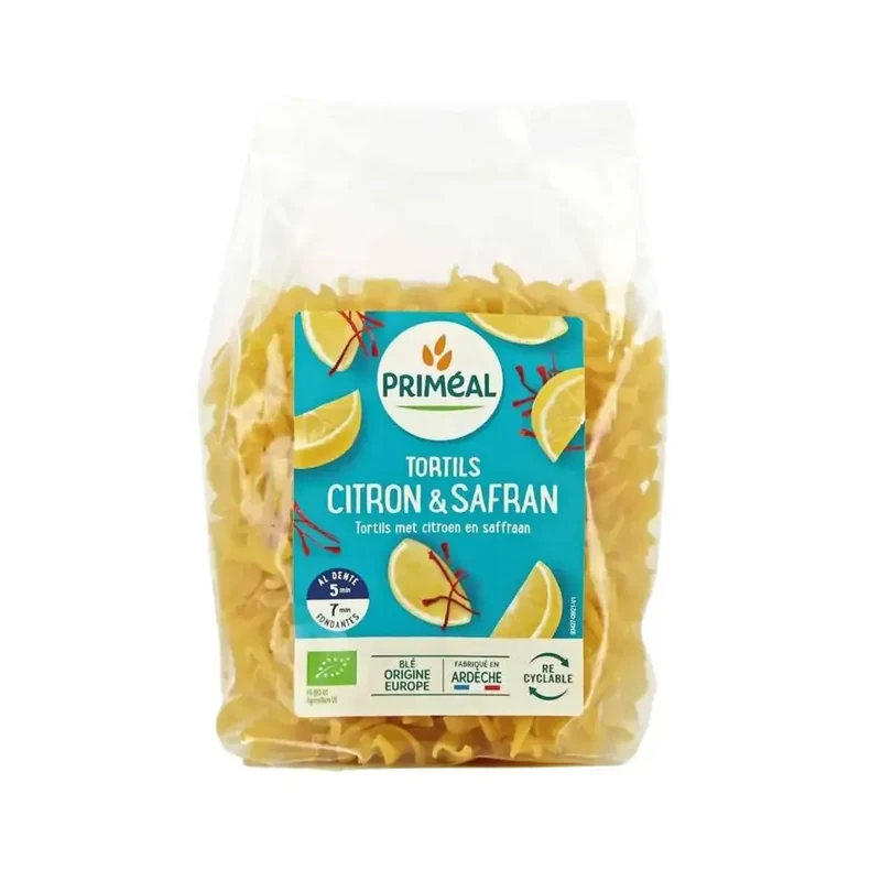 Primeal Fusilli tortils citroen safraan 250 gram