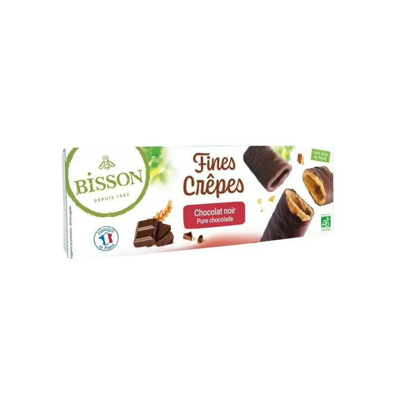 Bisson Crepes pure chocolade bio 90 gram