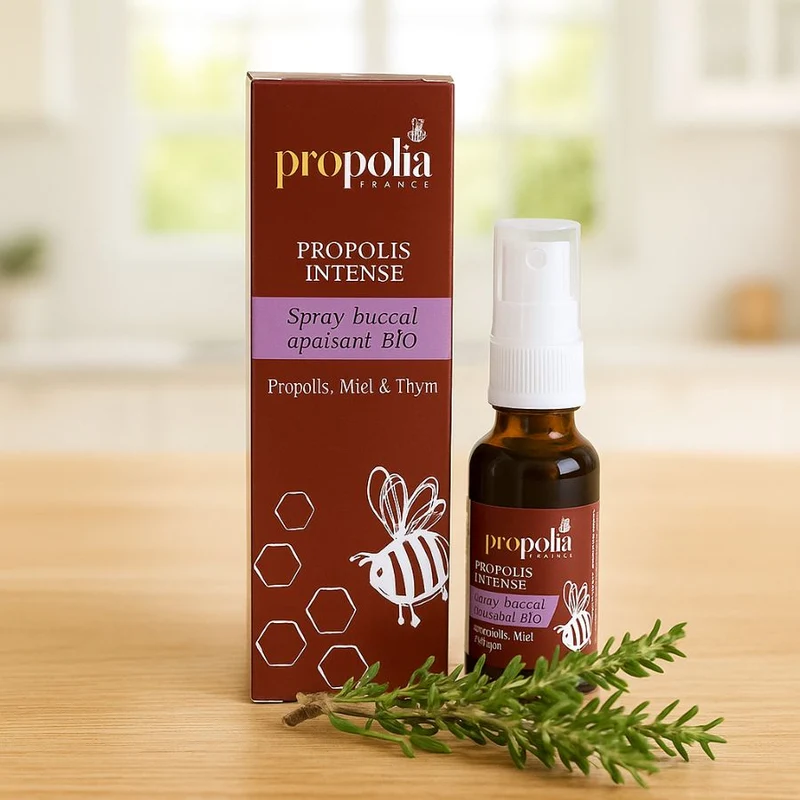 Propolis Mondspray met Honing en Tijm – Natuurlijke Mondverzorging
