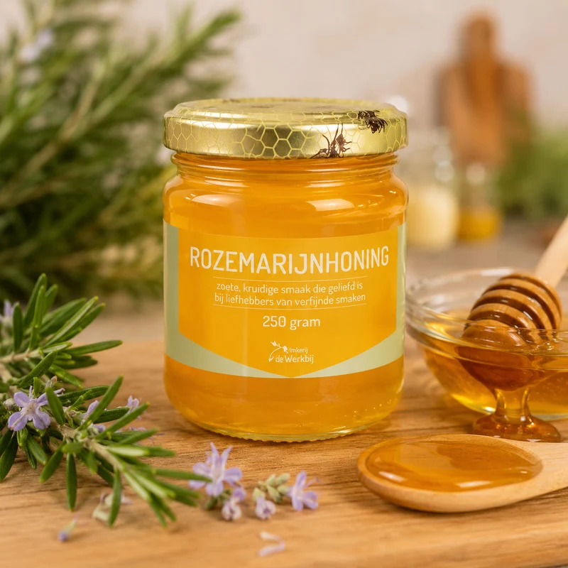 Rozemarijnhoning uit Spanje – Kruidige honing voor koken en grillen