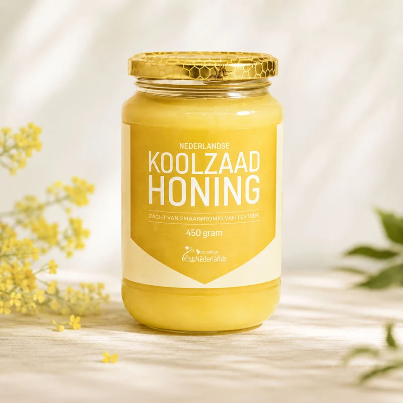Nederlandse Koolzaadhoning – Zachte Crèmehoning (Neutraal & Perfect Smeerbaar)