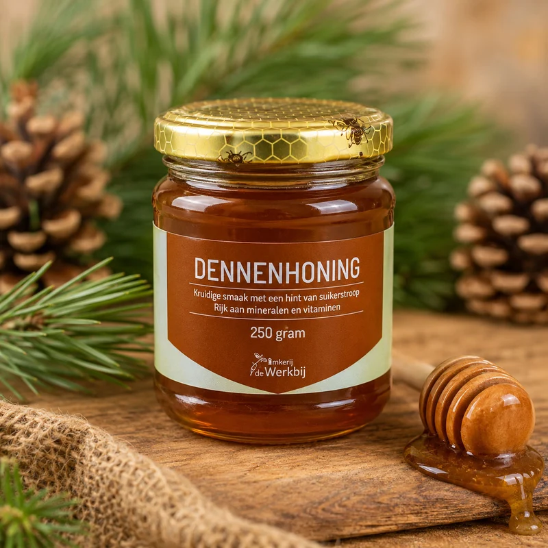 Dennenhoning uit Spanje – Donkere Woudhoning met Kruidige Smaak 🌲