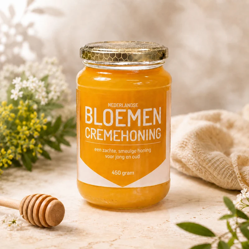 Nederlandse Bloemen Crèmehoning – Smeerbare Honing
