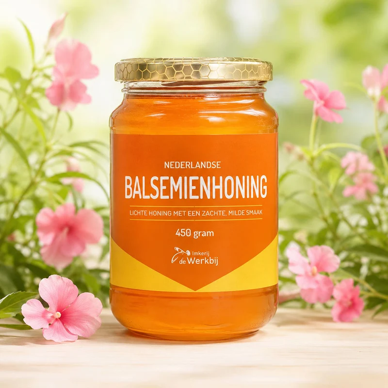 Nederlandse Balsemienhoning uit de Biesbosch – lichte honing met zachte, milde smaak