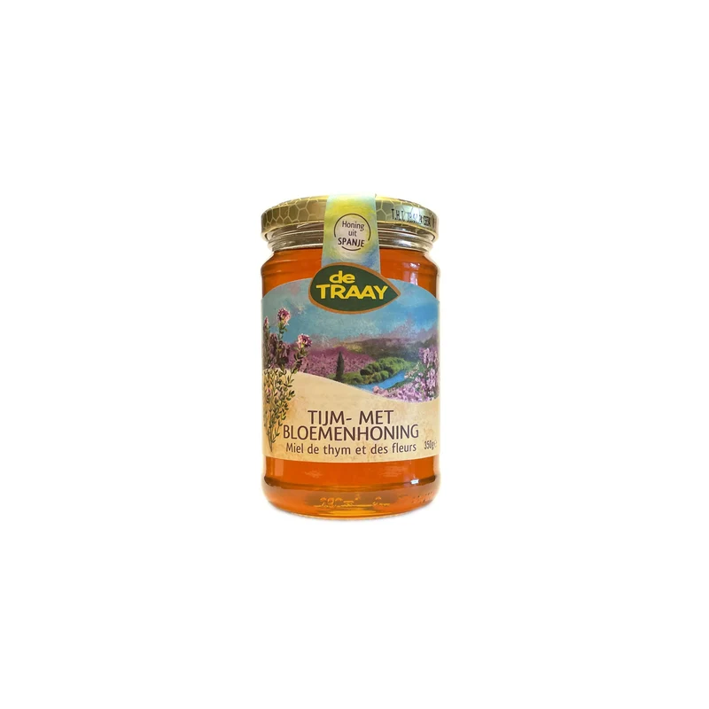 Tijm met bloemenhoning Spanje350g (vloeibaar)