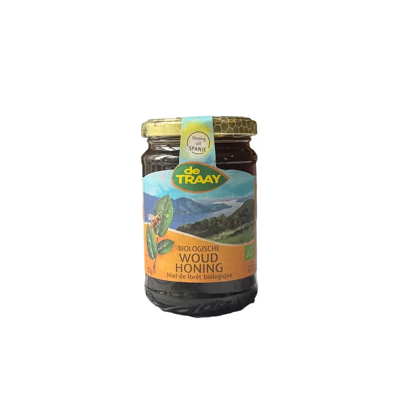 Biologische woudhoning Spanje 350g de Traay (vloeibaar)
