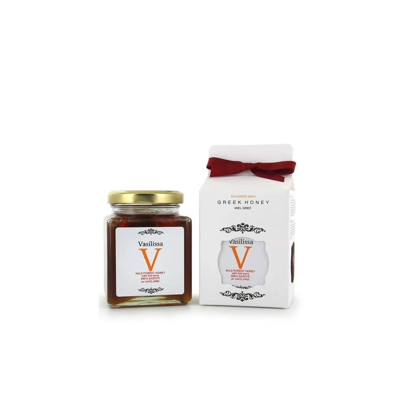 Honing met goji bes Griekenland 250g Vasilissa (vloeibaar)
